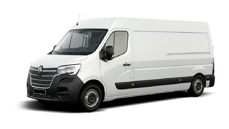 Renault Master L3H2, biela dodávka